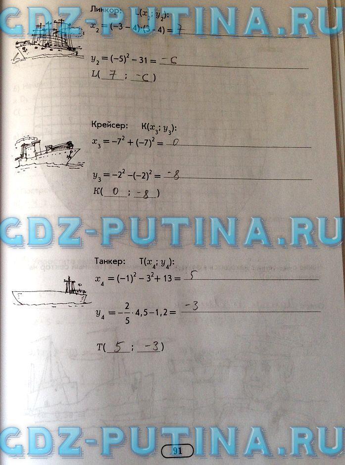 гдз 6 класс рабочая тетрадь часть 2 страница 91 математика Беленкова, Лебединцева