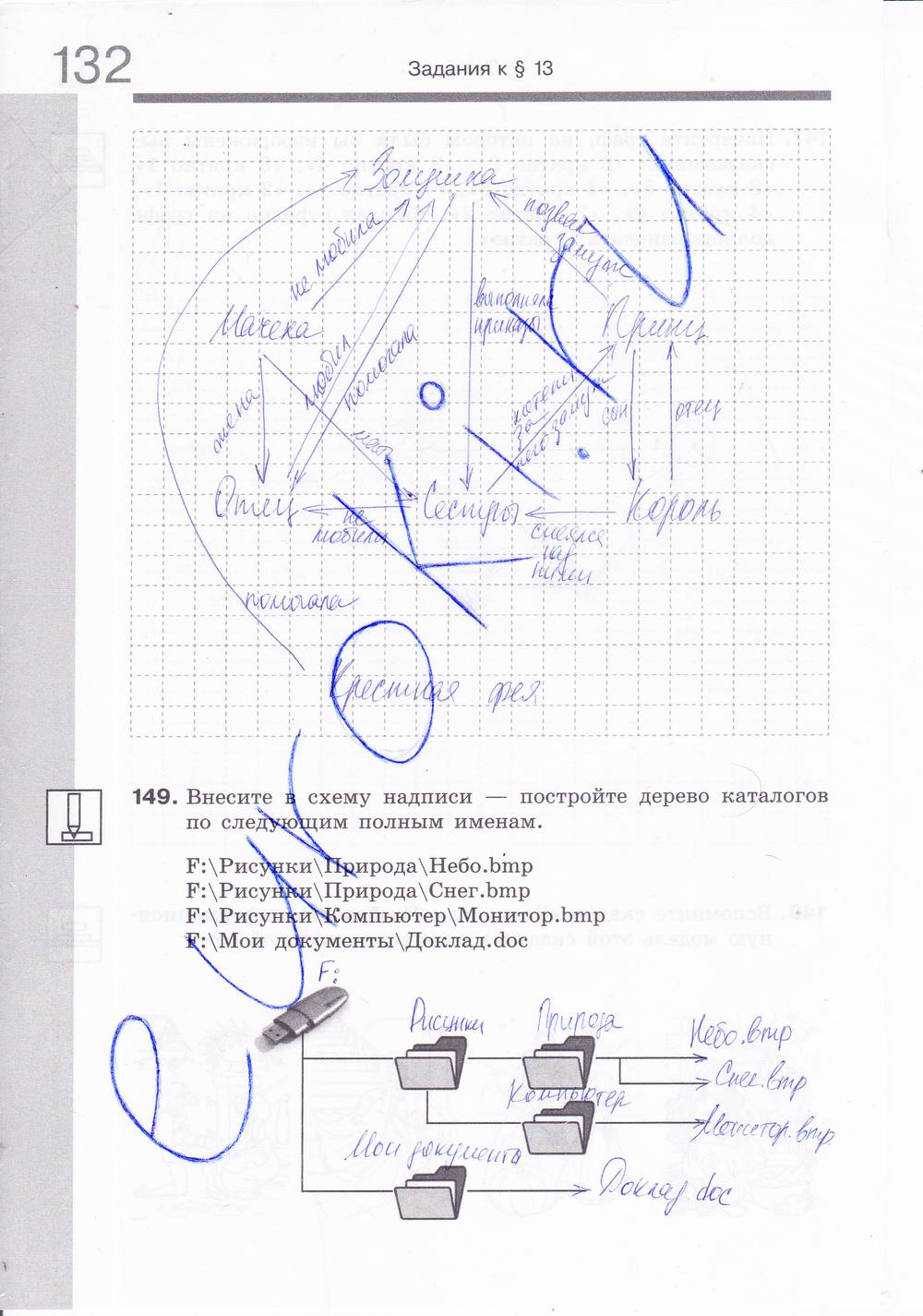 гдз 6 класс рабочая тетрадь часть 2 страница 35 информатика Босова