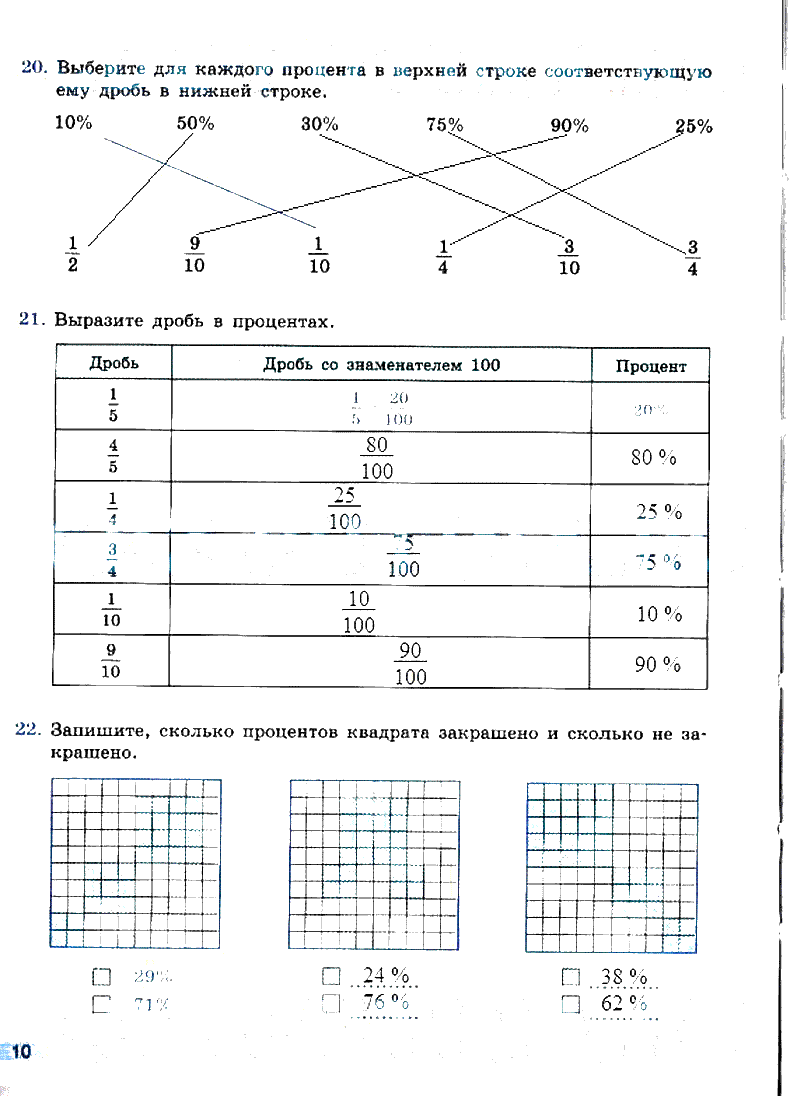 гдз 6 класс рабочая тетрадь страница 10 математика Бунимович, Кузнецова