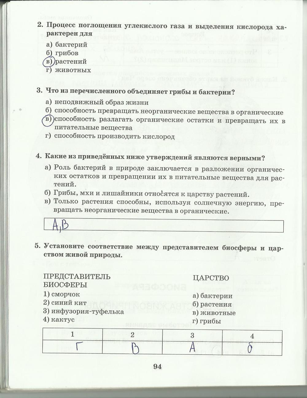 гдз 6 класс рабочая тетрадь страница 94 география Домогацких