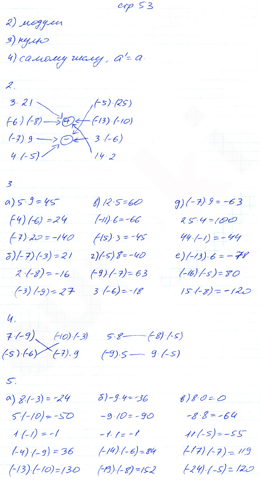 гдз 6 класс рабочая тетрадь часть 1 страница 53 математика Ерина к учебнику Никольского