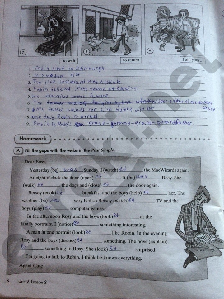 гдз 6 класс рабочая тетрадь часть 2 страница 6 английский язык Кауфман