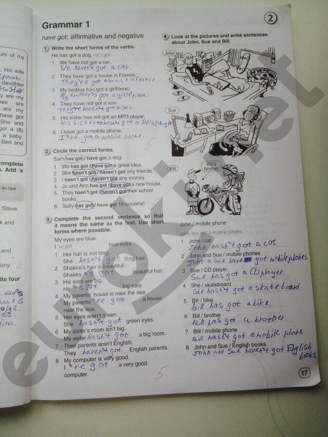 гдз 6 класс рабочая тетрадь страница 17 английский язык Комарова, Ларионова