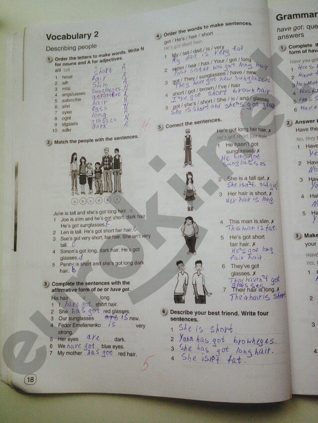 гдз 6 класс рабочая тетрадь страница 18 английский язык Комарова, Ларионова