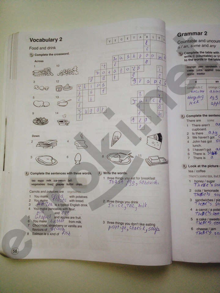 гдз 6 класс рабочая тетрадь страница 58 английский язык Комарова, Ларионова