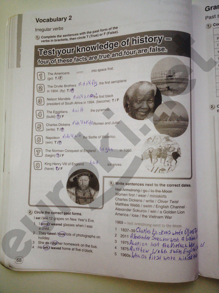 гдз 6 класс рабочая тетрадь страница 68 английский язык Комарова, Ларионова