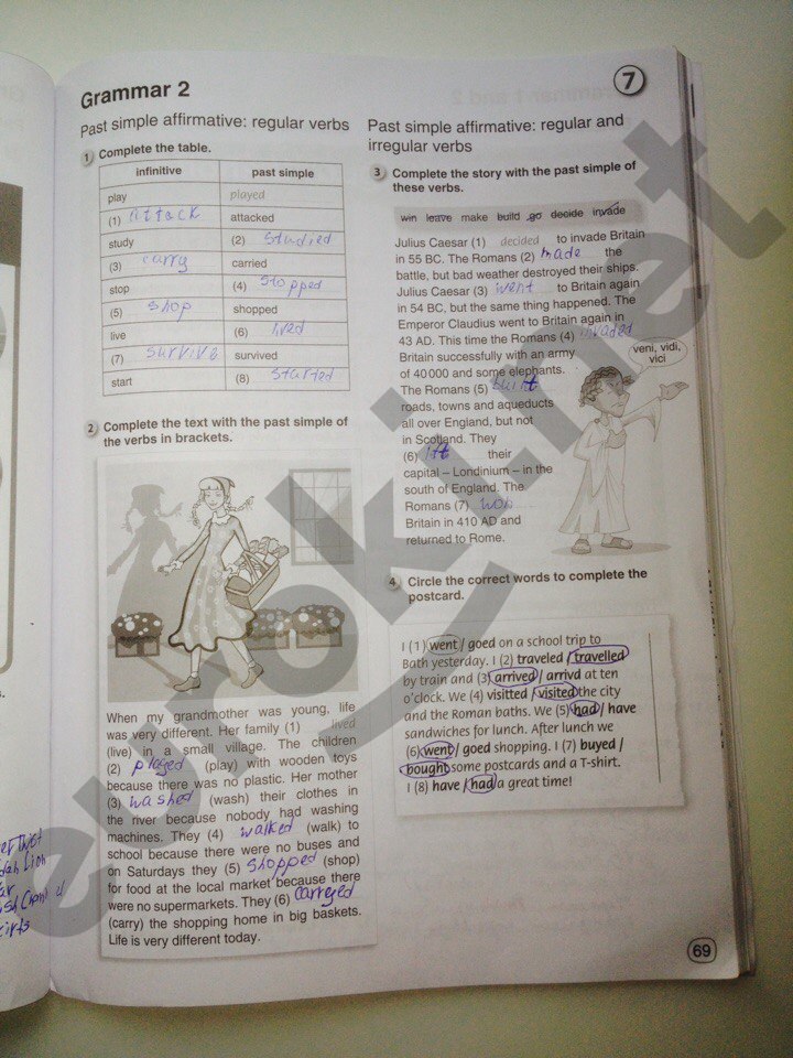гдз 6 класс рабочая тетрадь страница 69 английский язык Комарова, Ларионова