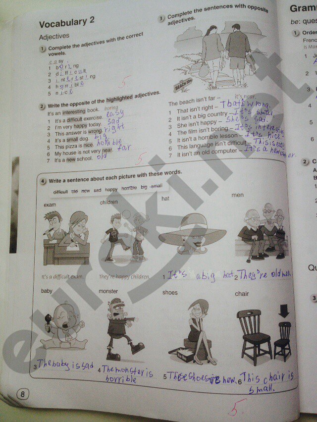 гдз 6 класс рабочая тетрадь страница 8 английский язык Комарова, Ларионова