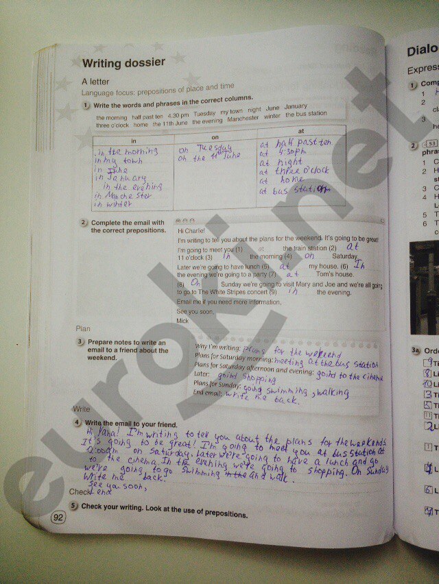 гдз 6 класс рабочая тетрадь страница 92 английский язык Комарова, Ларионова