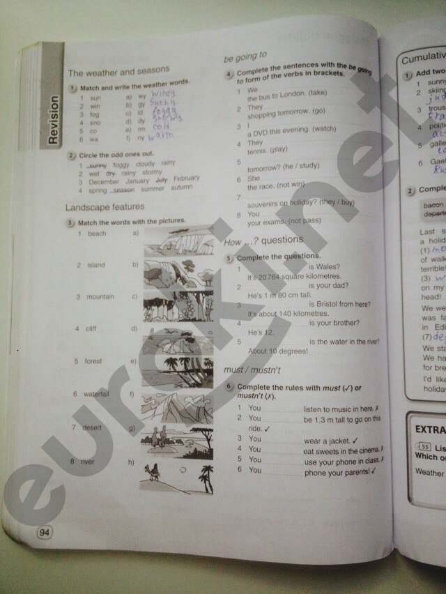 гдз 6 класс рабочая тетрадь страница 94 английский язык Комарова, Ларионова