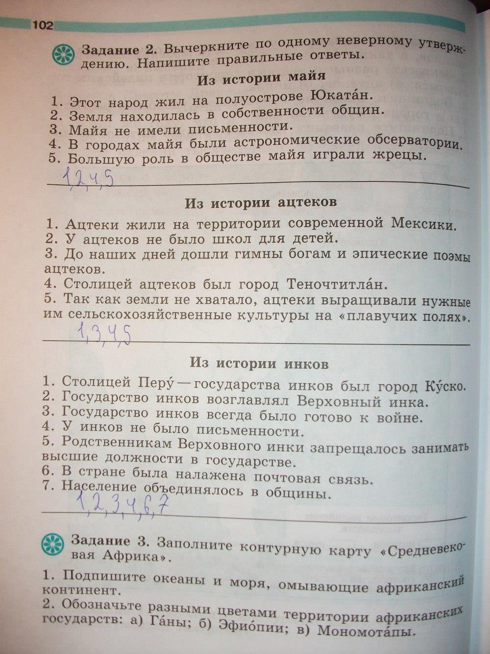 гдз 6 класс рабочая тетрадь страница 102 история Крючкова