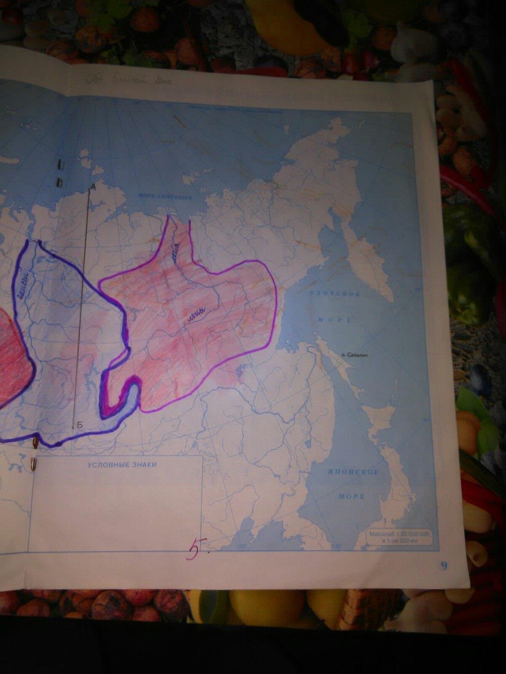 гдз 6 класс контурные карты страница 9 география Курчина