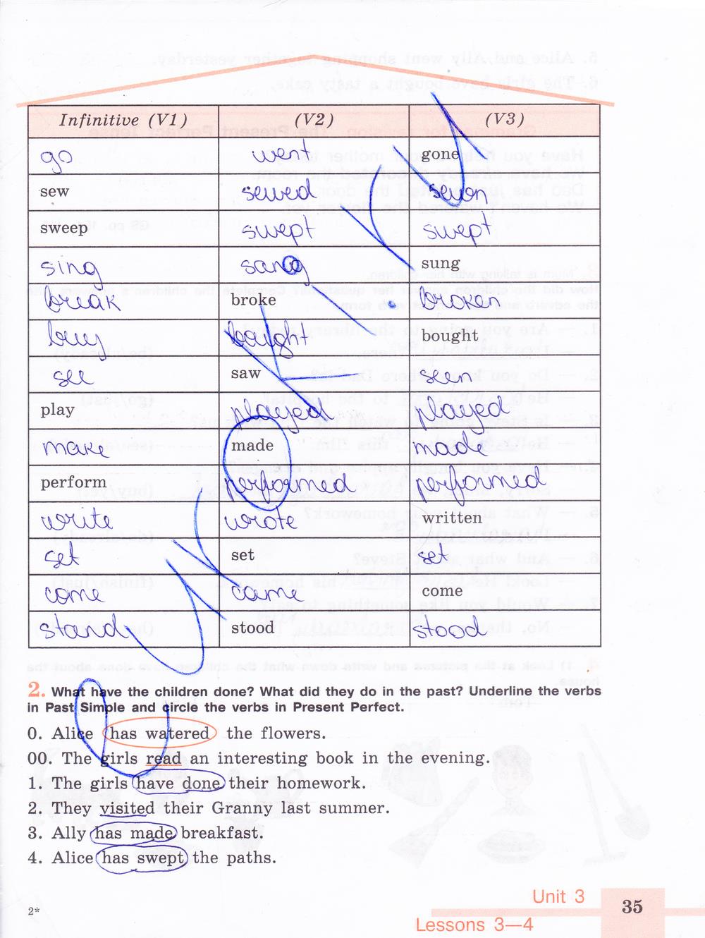 гдз 6 класс рабочая тетрадь страница 35 английский язык Кузовлев, Лапа