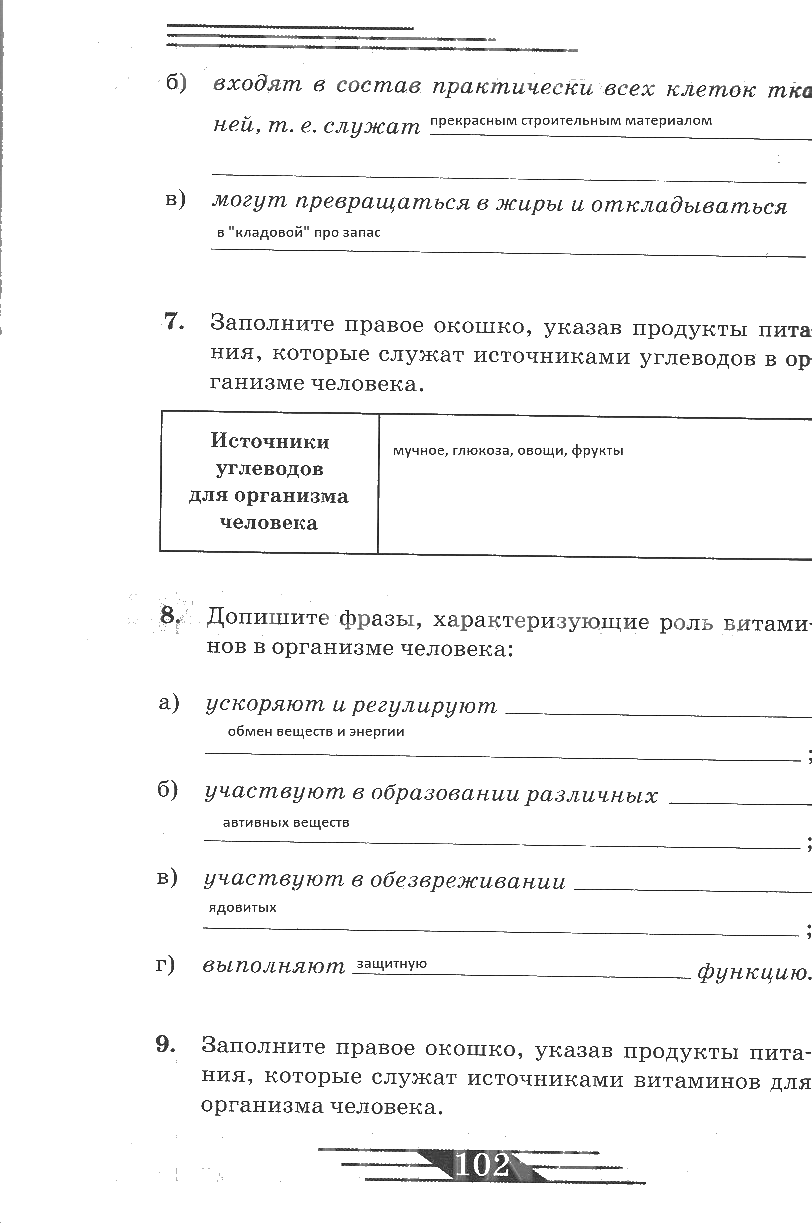 гдз 6 класс рабочая тетрадь страница 102 ОБЖ Латчук, Миронов, Бурдакова