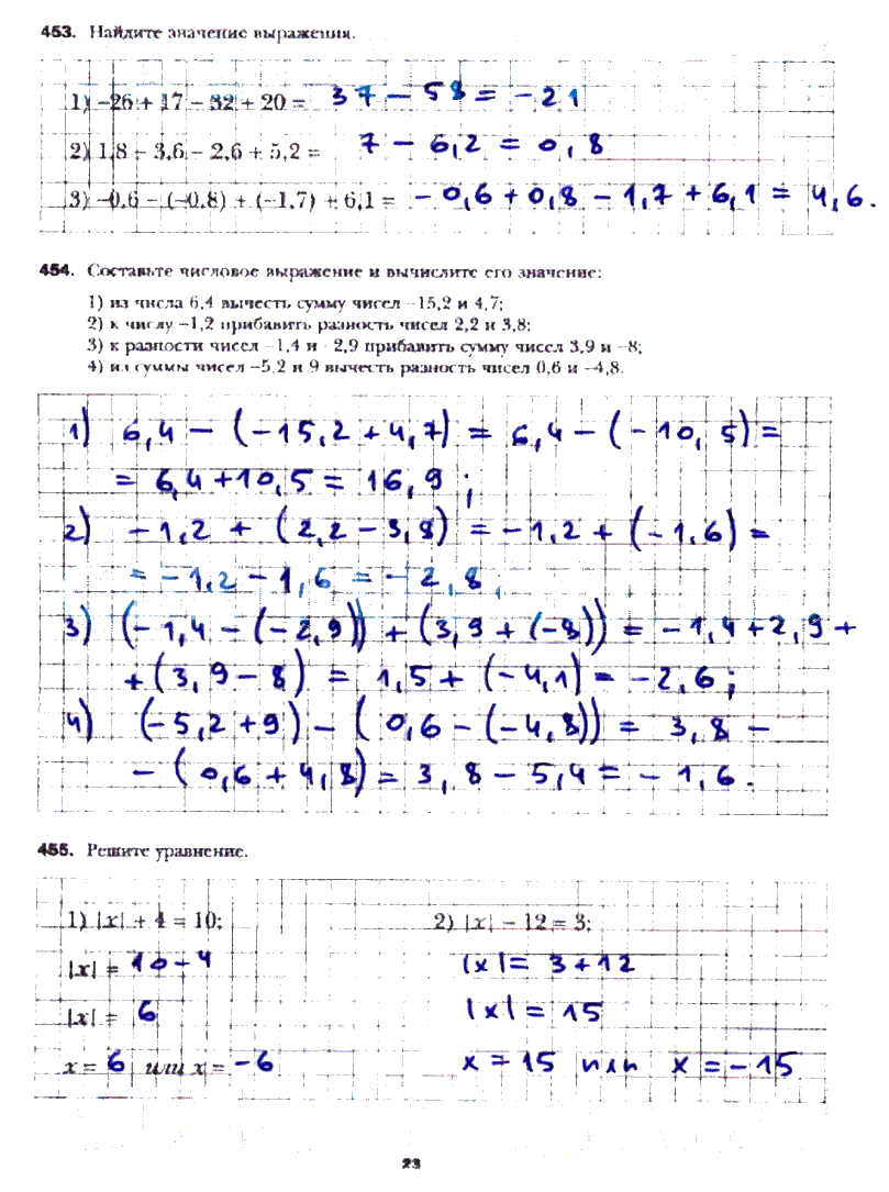 гдз 6 класс рабочая тетрадь часть 3 страница 23 математика Мерзляк, Полонский, Якир