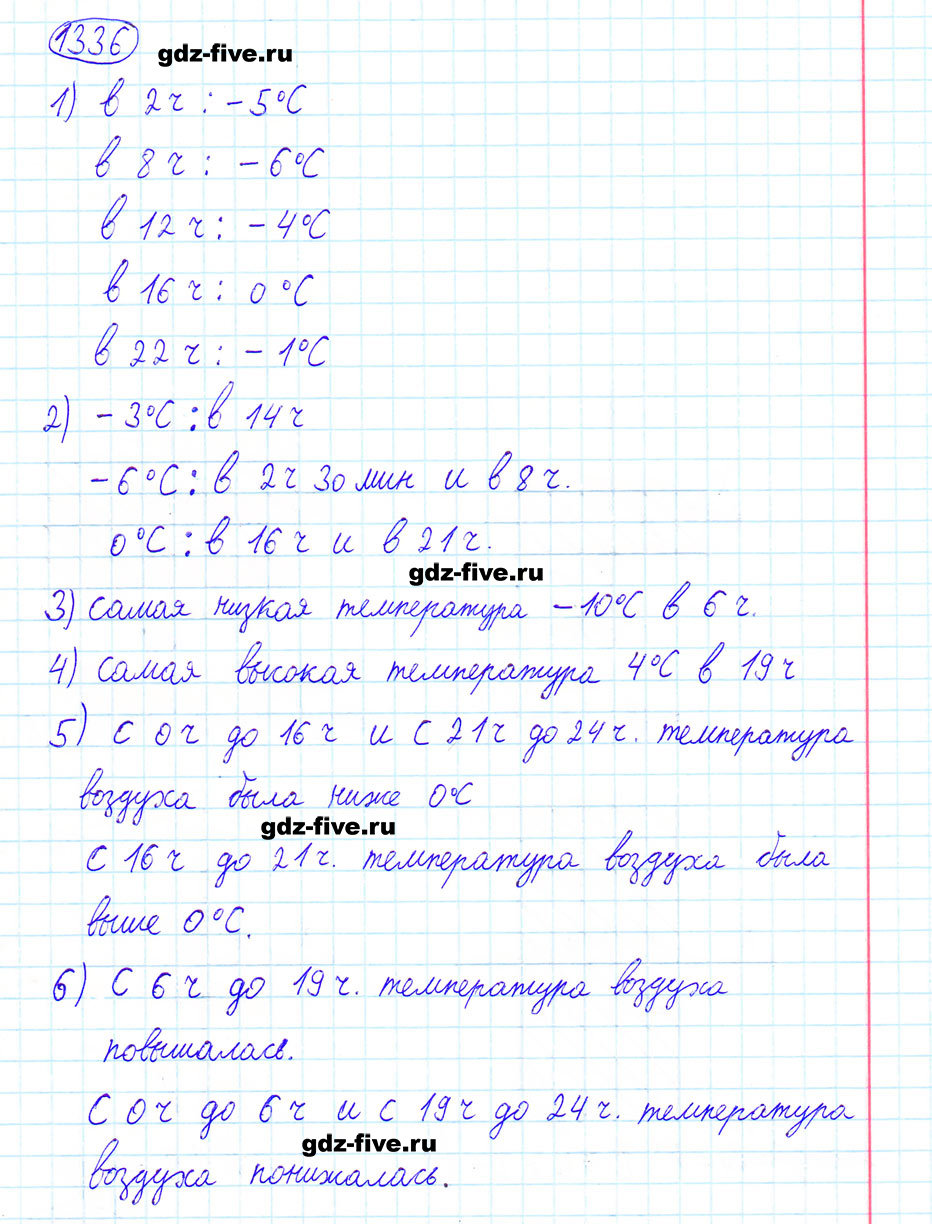 гдз 6 класс номер 1336 математика Мерзляк, Полонский, Якир