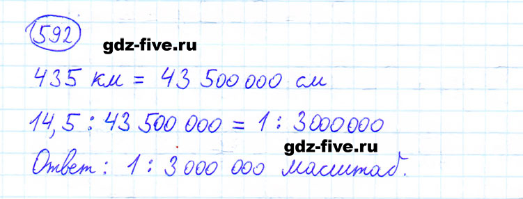 гдз 6 класс номер 592 математика Мерзляк, Полонский, Якир