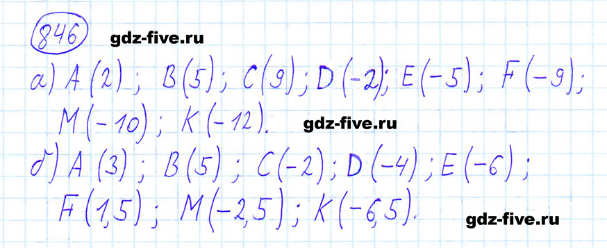 гдз 6 класс номер 846 математика Мерзляк, Полонский, Якир