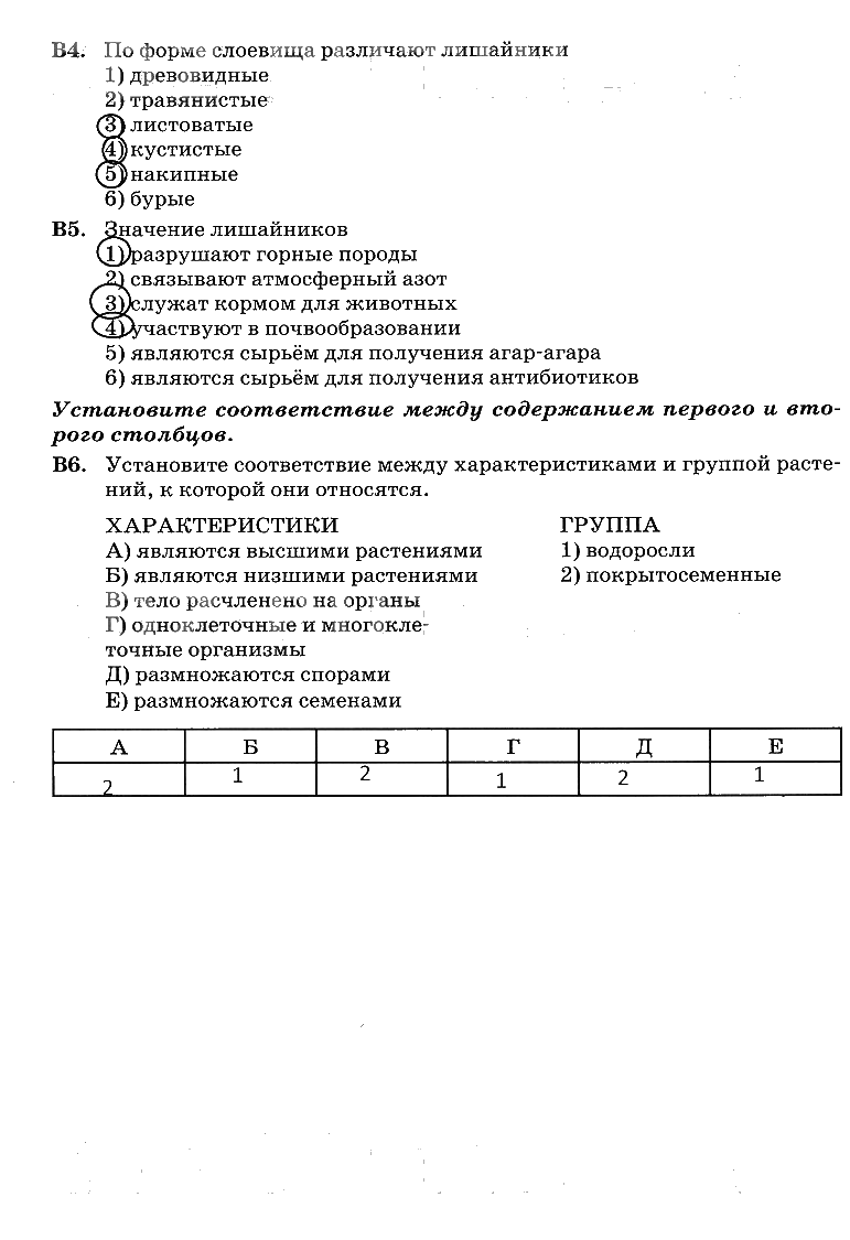 гдз 6 класс рабочая тетрадь страница 31 биология Пасечник, Снисаренко
