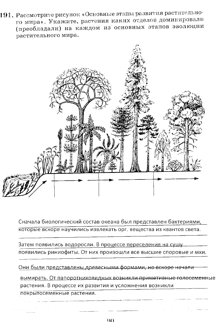 гдз 6 класс рабочая тетрадь страница 90 биология Пасечник, Снисаренко
