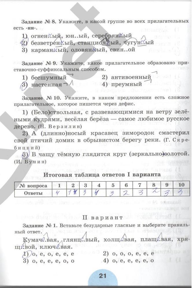 гдз 6 класс рабочая тетрадь часть 2 страница 21 русский язык Рыбченкова, Роговик