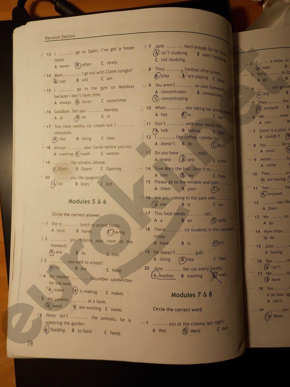 гдз 6 класс рабочая тетрадь страница 78 английский язык Ваулина, Дули