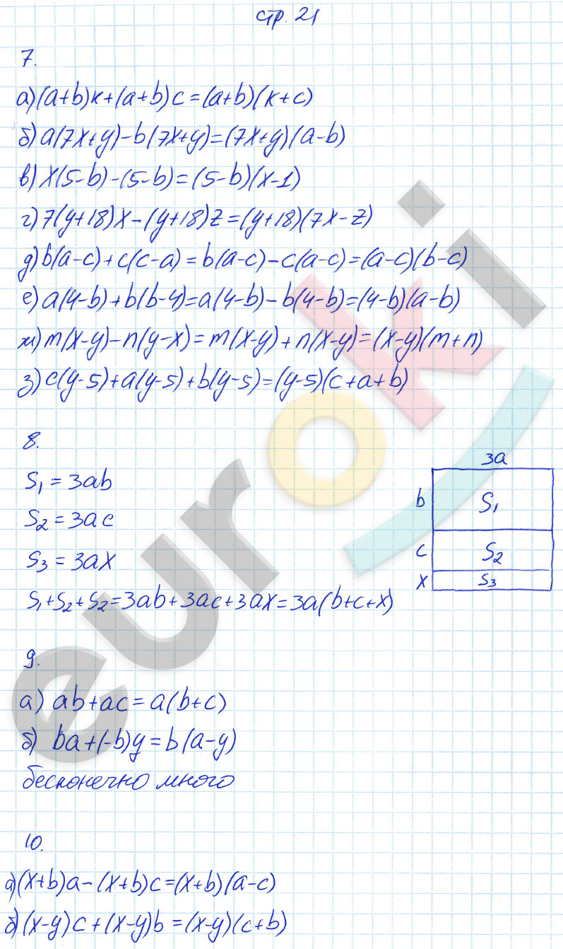 гдз 7 класс рабочая тетрадь часть 2 страница 21 алгебра Ерина