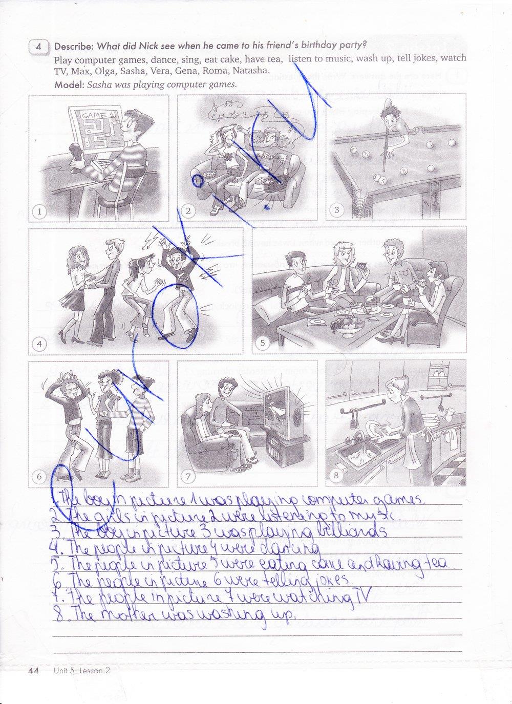 гдз 7 класс рабочая тетрадь часть 1 страница 44 английский язык Кауфман