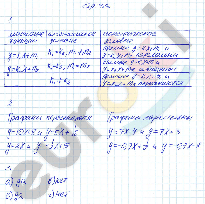 гдз 7 класс рабочая тетрадь страница 35 алгебра Ключникова, Комиссарова
