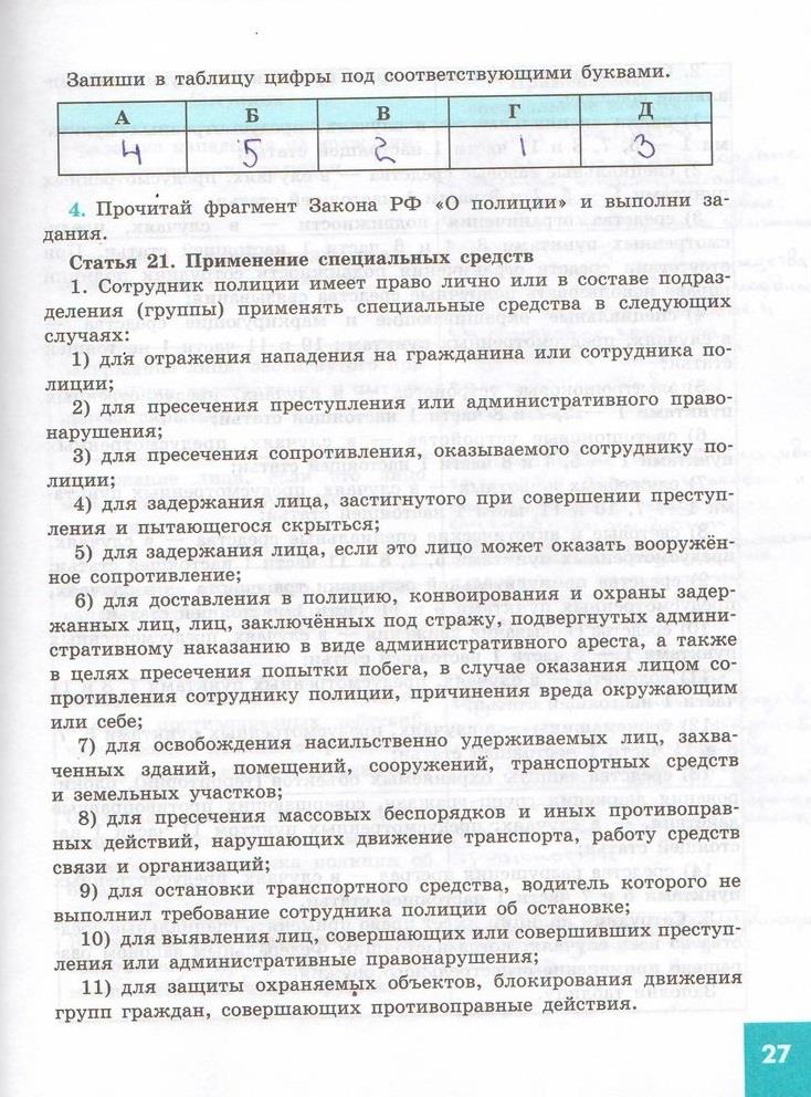 гдз 7 класс рабочая тетрадь страница 27 обществознание Котова, Лискова
