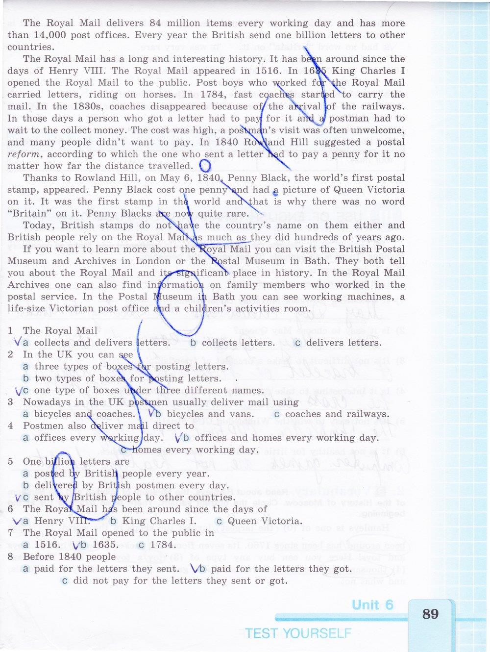 гдз 7 класс рабочая тетрадь страница 89 английский язык Кузовлев, Лапа