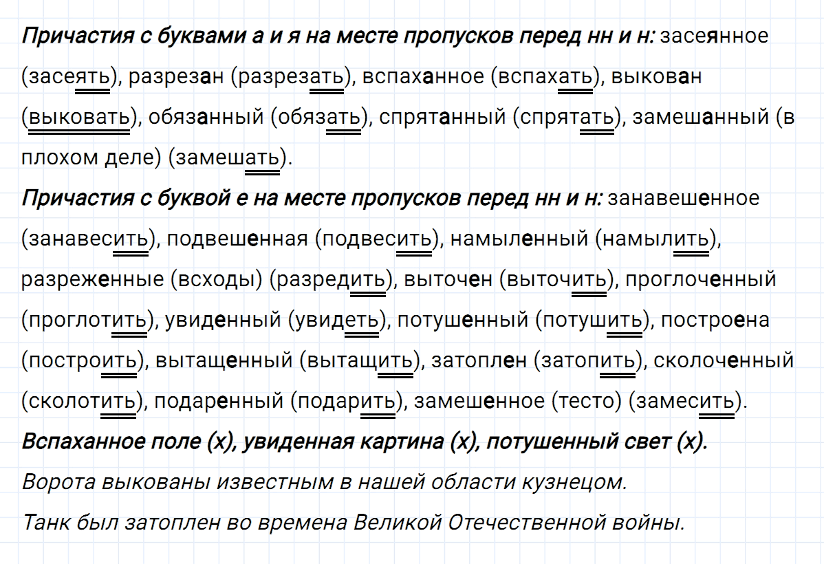 гдз 7 класс номер 129 русский язык Ладыженская, Баранов
