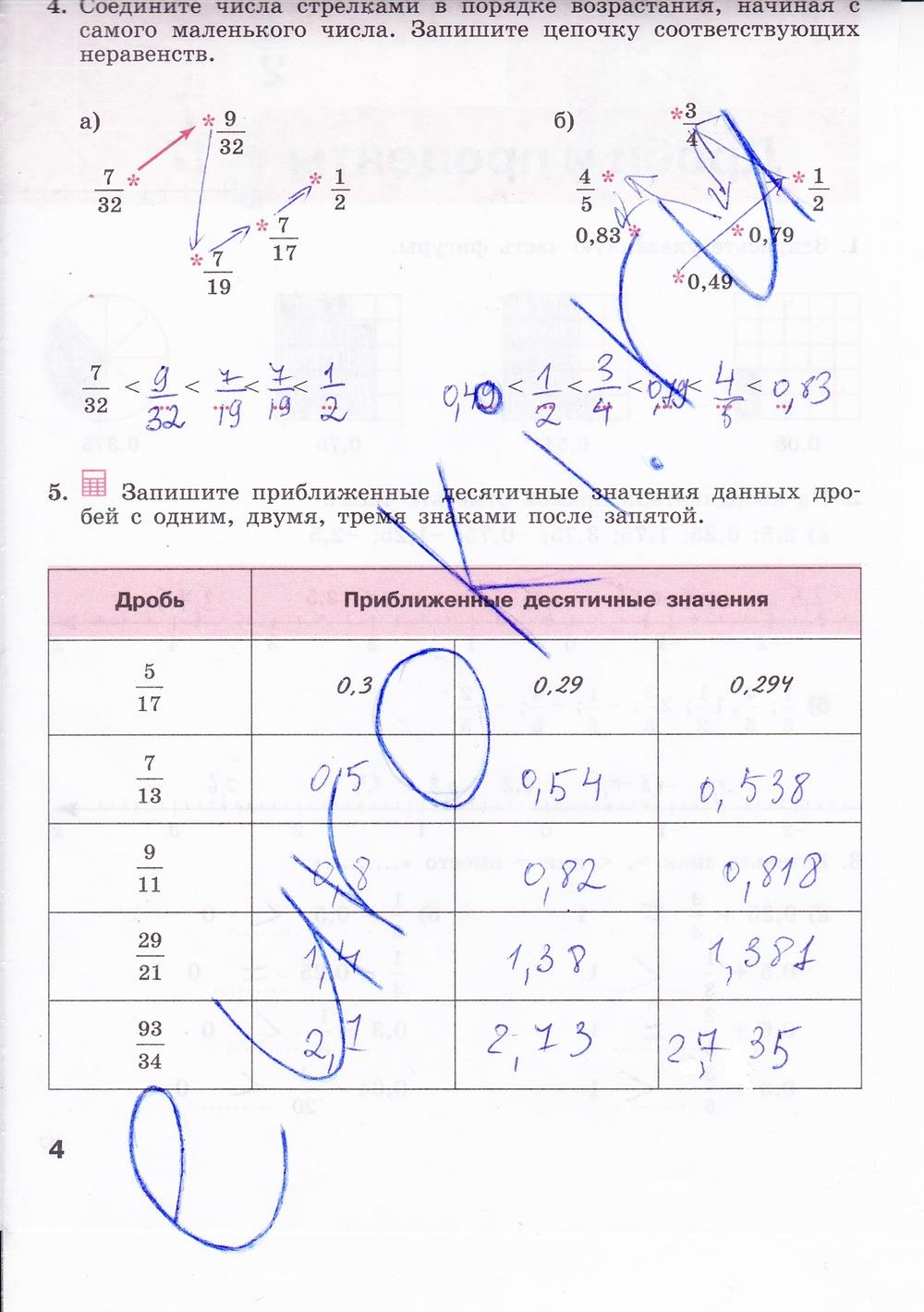 гдз 7 класс рабочая тетрадь страница 4 алгебра Минаева, Рослова