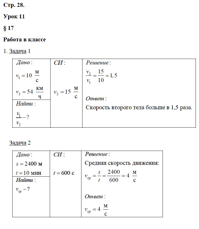 гдз 7 класс рабочая тетрадь страница 28 физика Минькова, Иванова