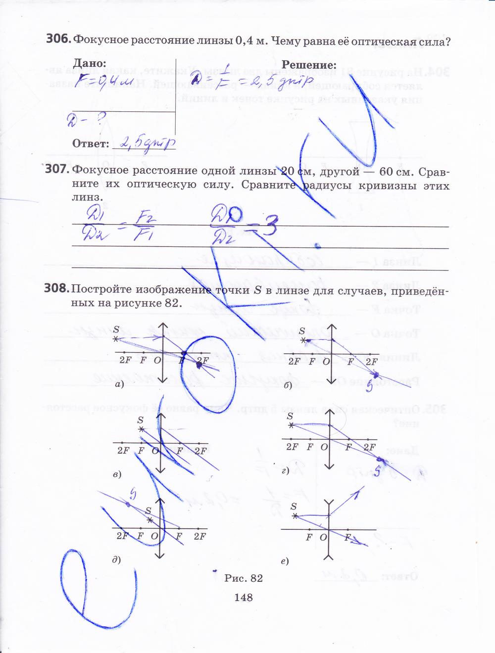 гдз 7 класс рабочая тетрадь страница 148 физика Пурышева, Важеевская