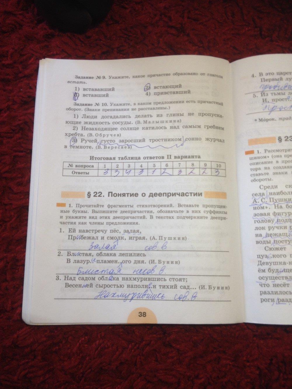 гдз 7 класс рабочая тетрадь часть 1 страница 38 русский язык Рыбченкова, Роговик