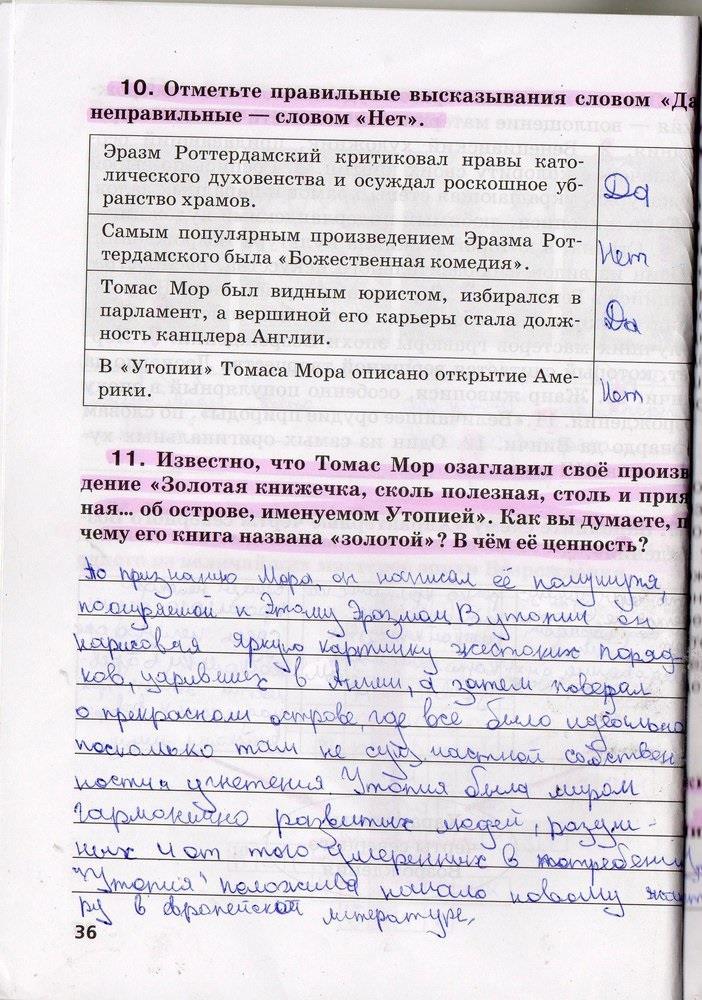 гдз 7 класс рабочая тетрадь страница 36 история Стецюра к учебнику Дмитриевой