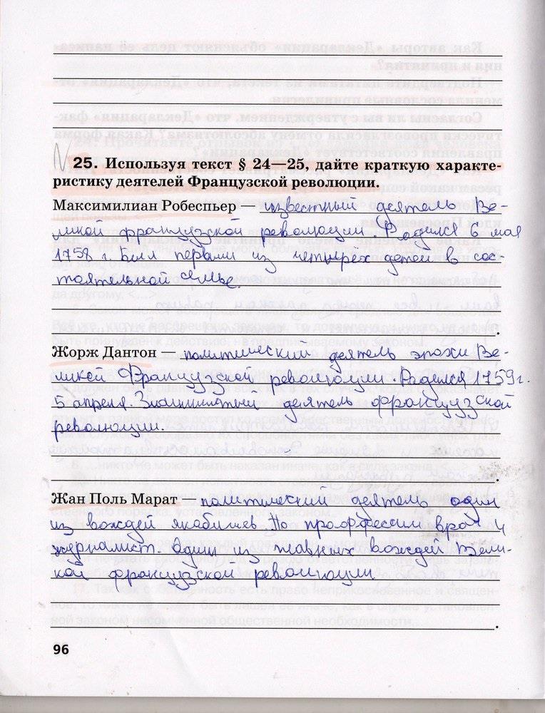 гдз 7 класс рабочая тетрадь страница 96 история Стецюра к учебнику Дмитриевой