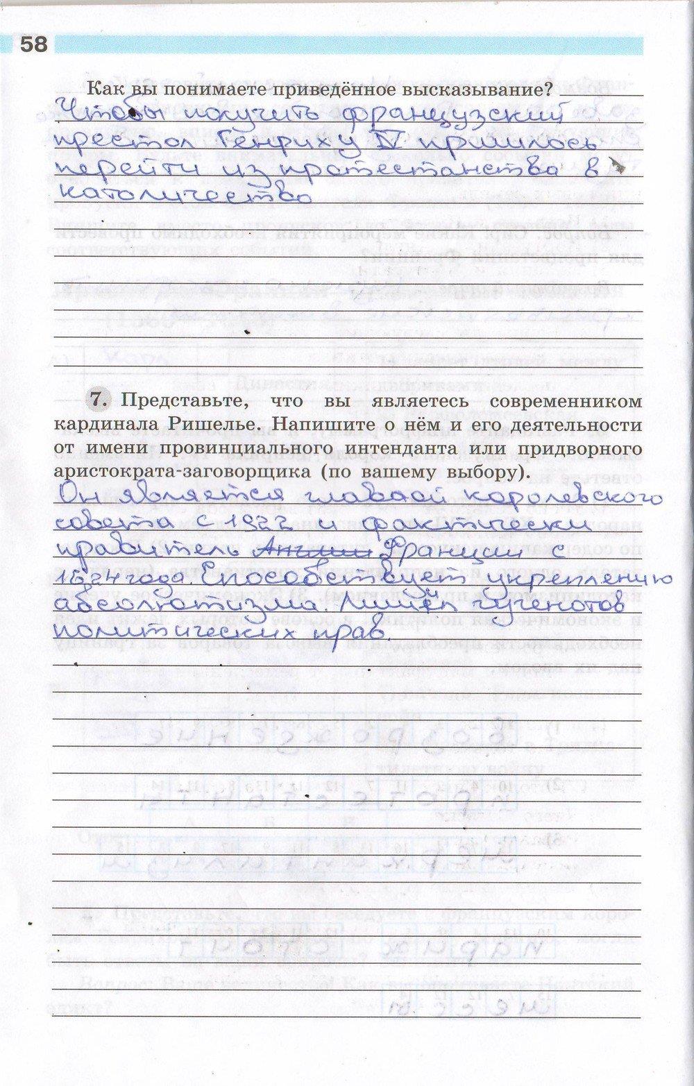 гдз 7 класс рабочая тетрадь часть 1 страница 58 история Юдовская, Ванюшкина