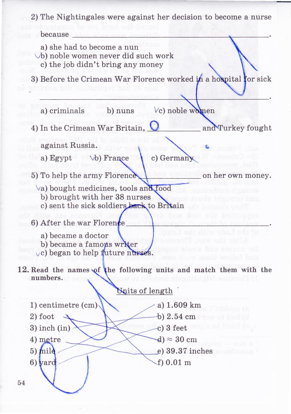 гдз 8 класс рабочая тетрадь часть 2 страница 54 английский язык Афанасьева, Михеева
