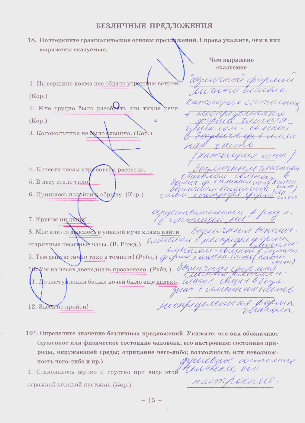 гдз 8 класс рабочая тетрадь часть 2 страница 15 русский язык Богданова
