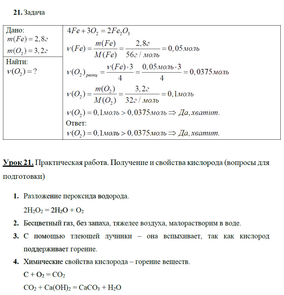 гдз 8 класс рабочая тетрадь страница 64 химия Боровских