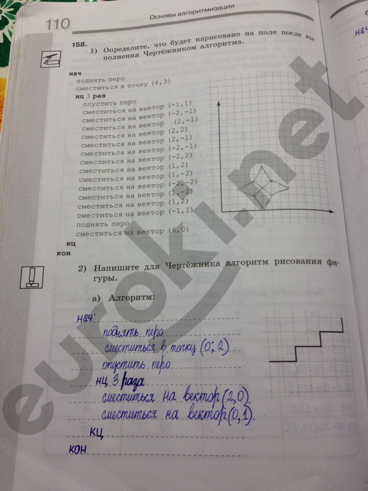 гдз 8 класс рабочая тетрадь часть 2 страница 32 информатика Босова