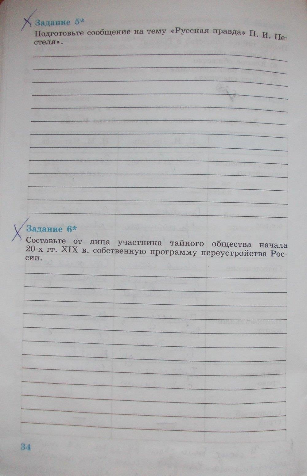 гдз 8 класс рабочая тетрадь часть 1 страница 34 история Данилов, Косулина