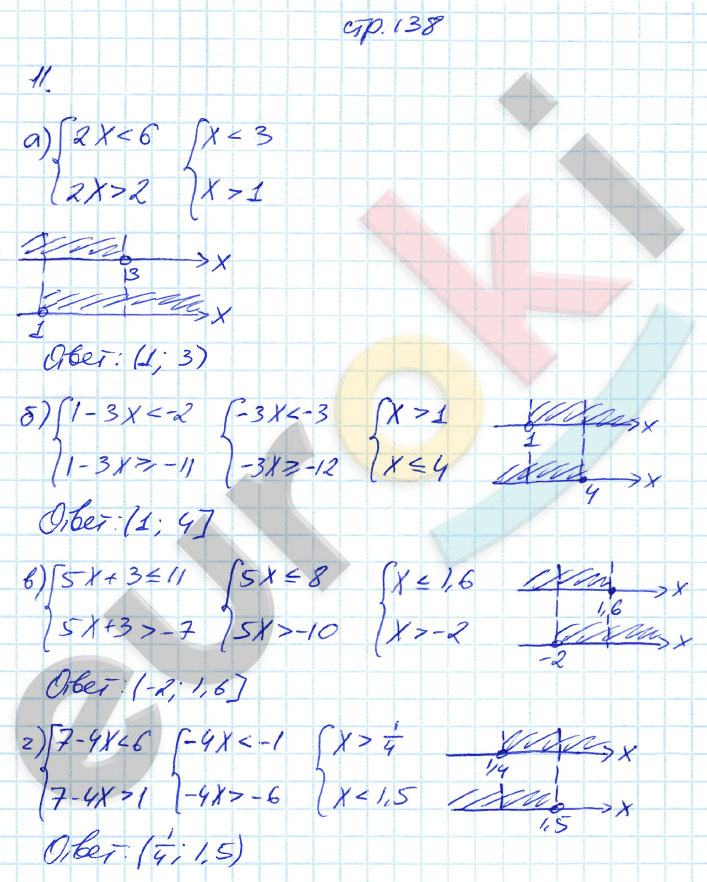 гдз 8 класс рабочая тетрадь страница 138 алгебра Ерина
