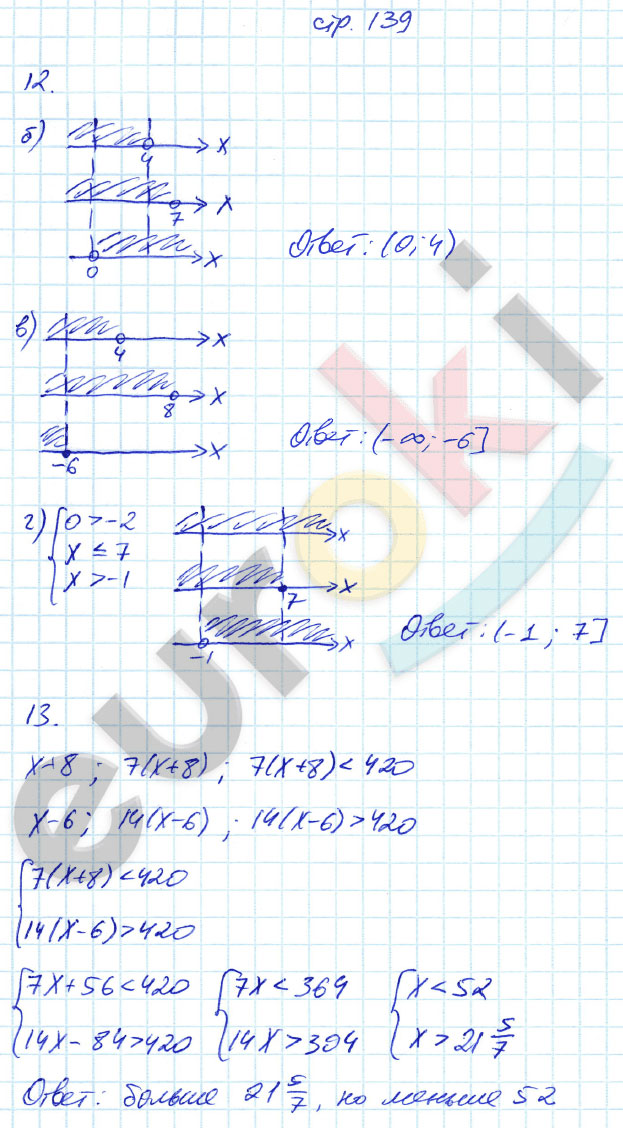 гдз 8 класс рабочая тетрадь страница 139 алгебра Ерина