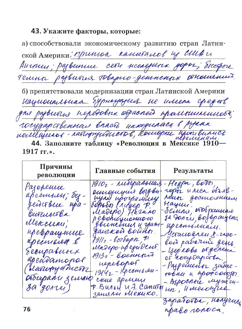 гдз 8 класс рабочая тетрадь страница 76 история Ермакова к учебнику Загладина