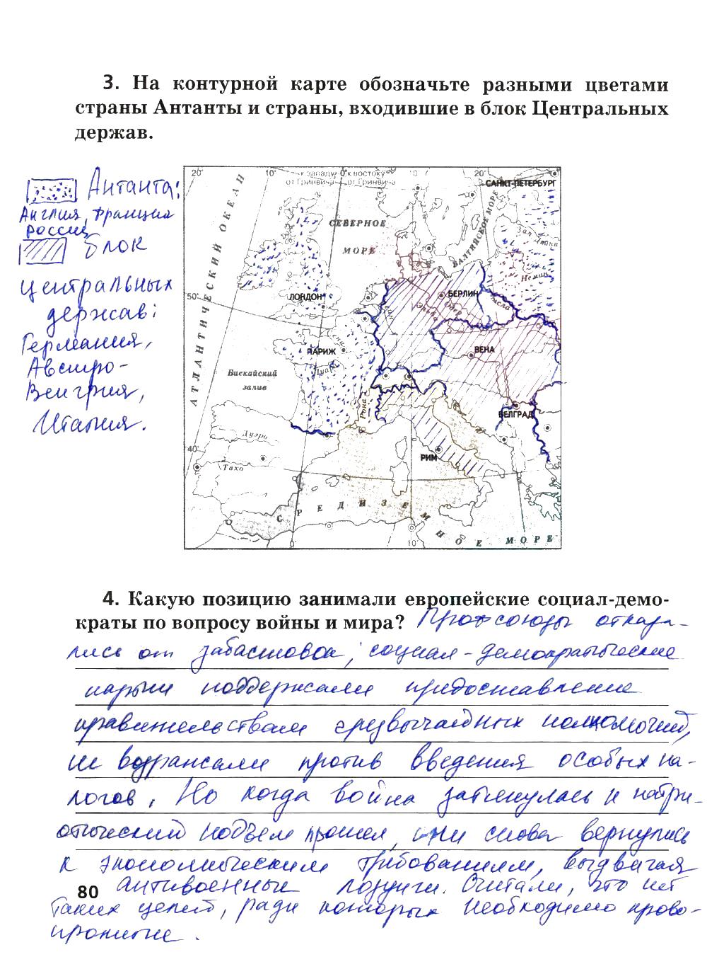 гдз 8 класс рабочая тетрадь страница 80 история Ермакова к учебнику Загладина