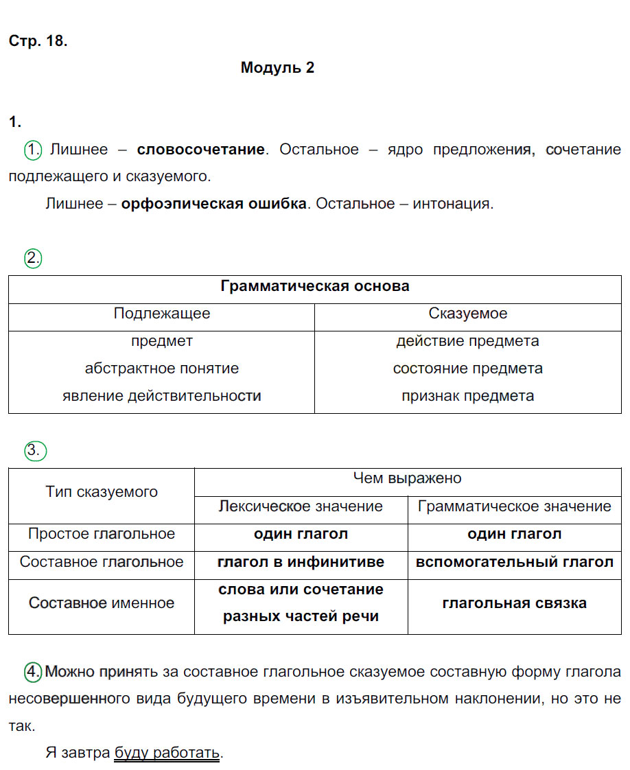 гдз 8 класс рабочая тетрадь страница 18 русский язык Ерохина