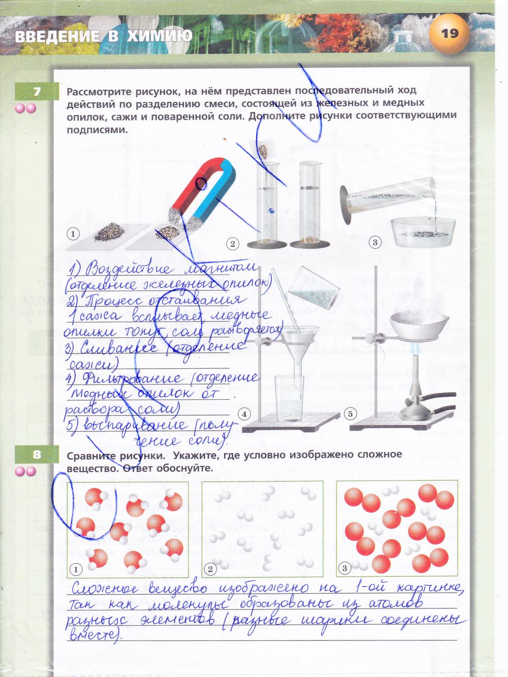 гдз 8 класс тетрадь-тренажёр страница 19 химия Гара